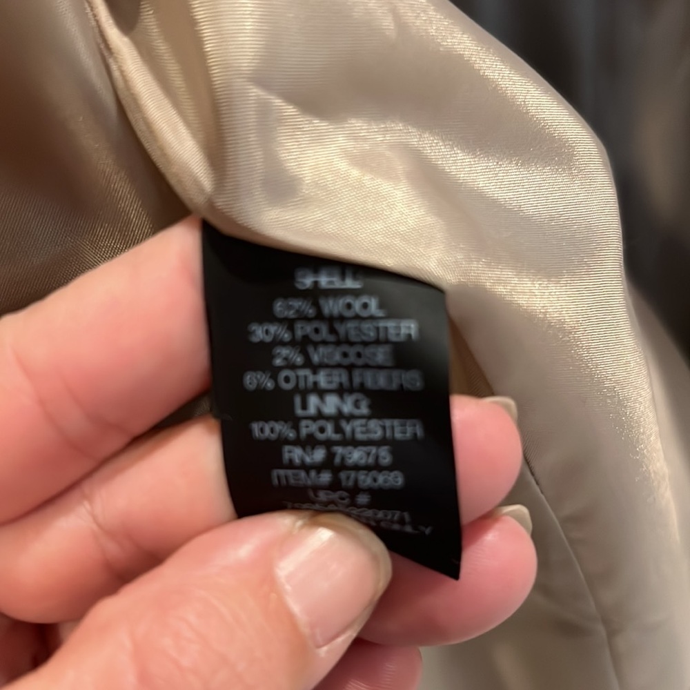 Beautiful Nwot London Fog Wool Blend Pea Coat - image 5